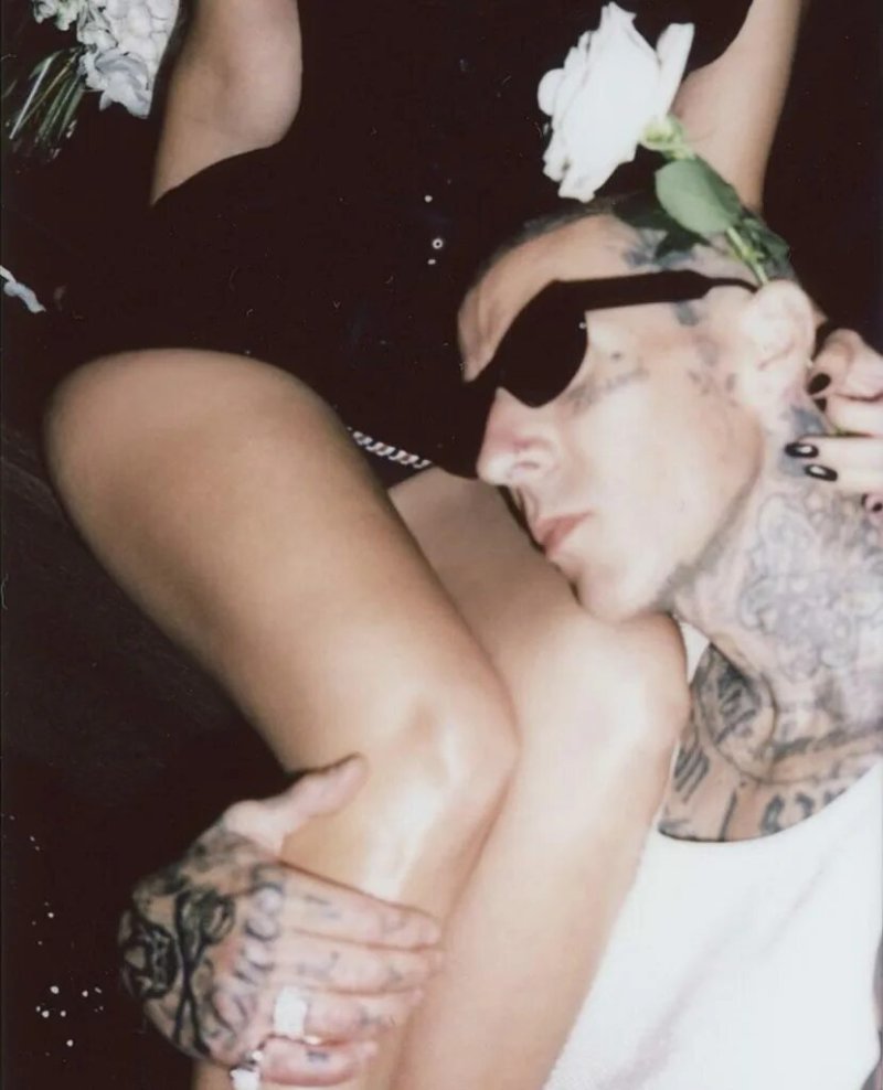 Travis Barker and Courtney Kardashian