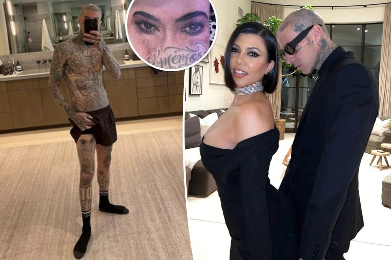 Courtney Kardashian and Travis Barker
