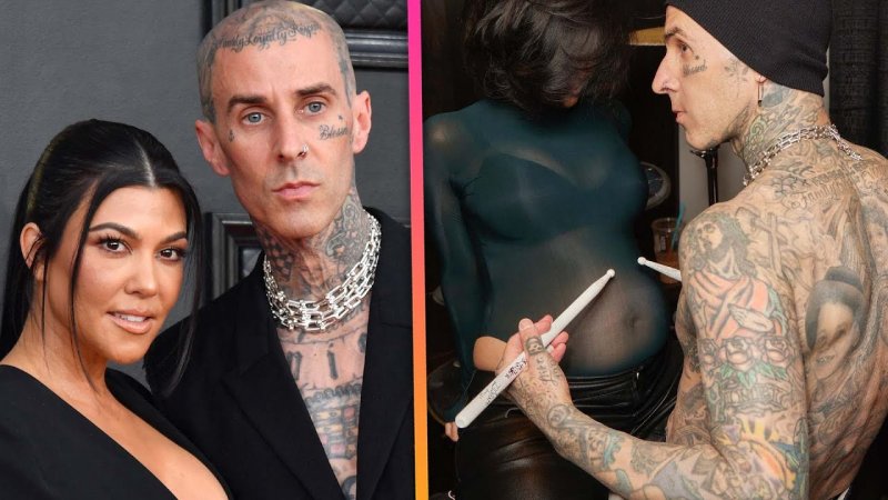Courtney Kardashian and Travis Barker