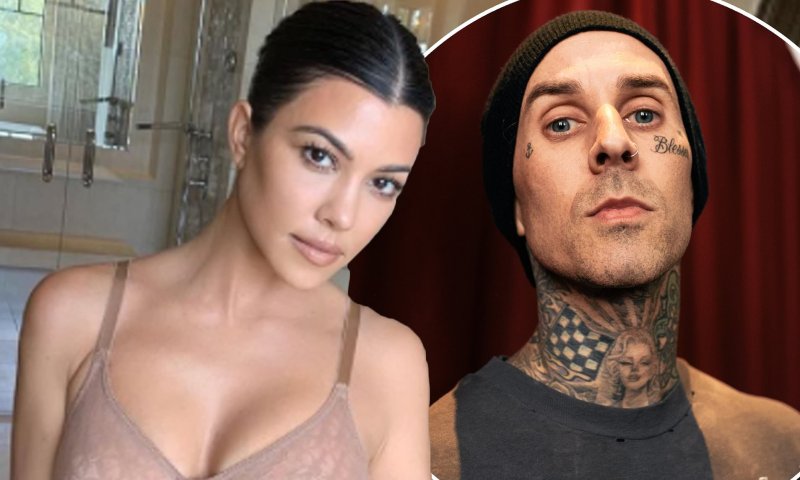 Courtney Kardashian and Travis Barker