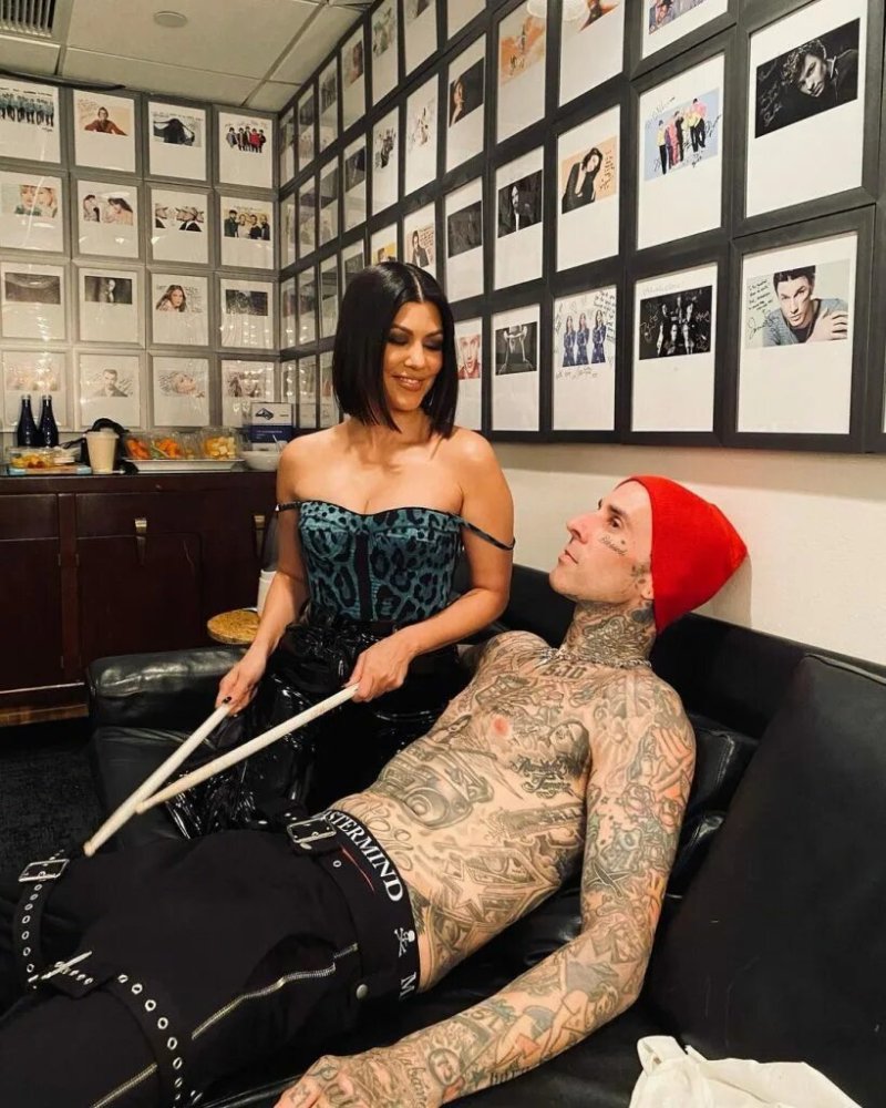 Courtney Kardashian and Travis Barker