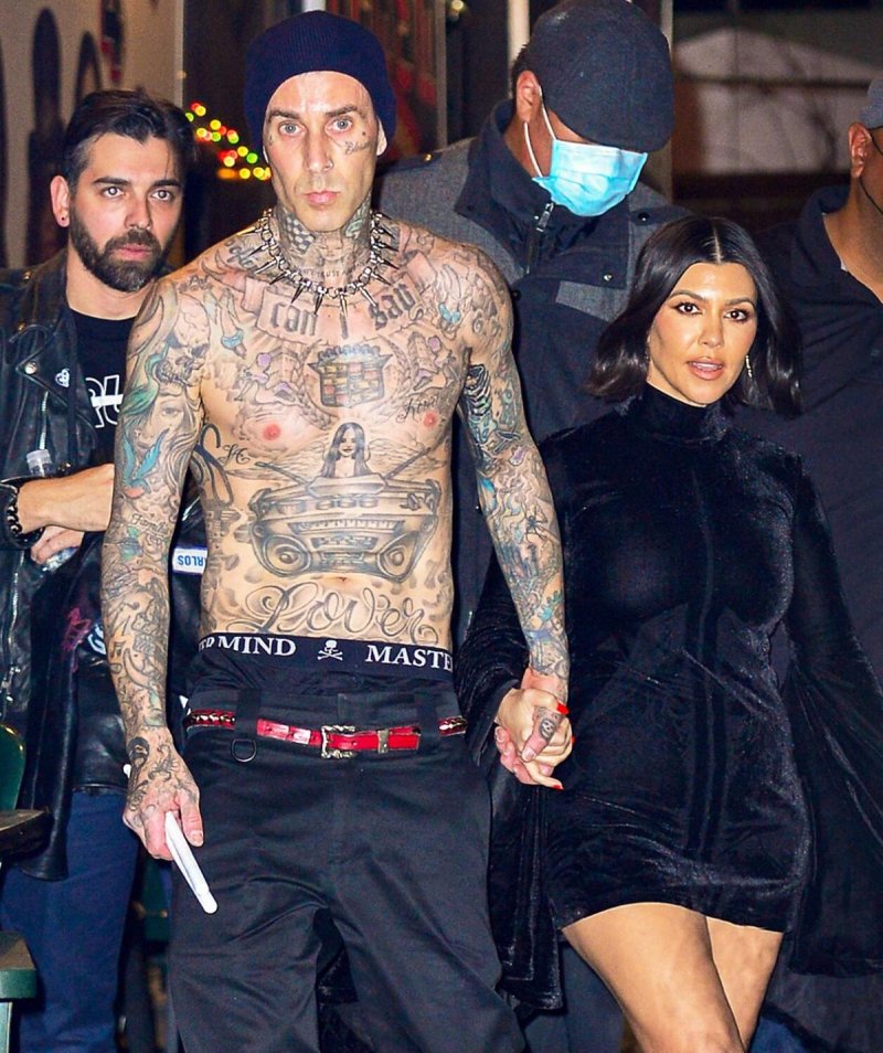 Courtney Kardashian and Travis Barker