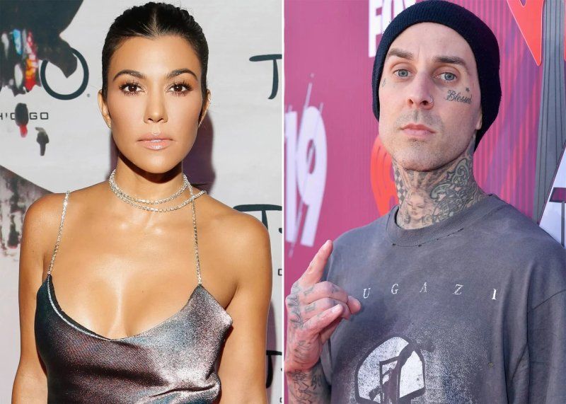 Courtney Kardashian and Travis Barker
