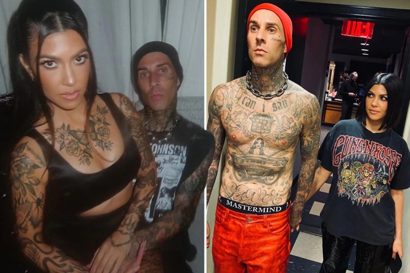 Courtney Kardashian and Travis Barker