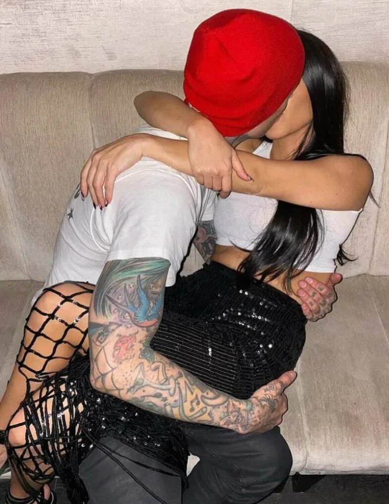 Travis Barker and Courtney Kardashian