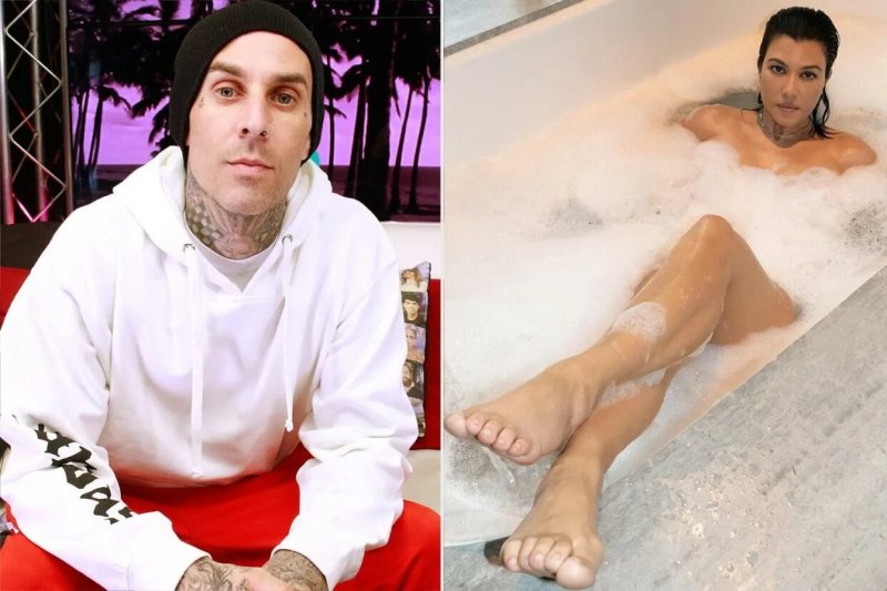 Courtney Kardashian and Travis Barker