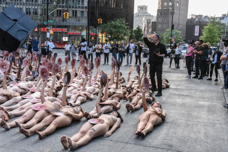 Pic: Naked protests