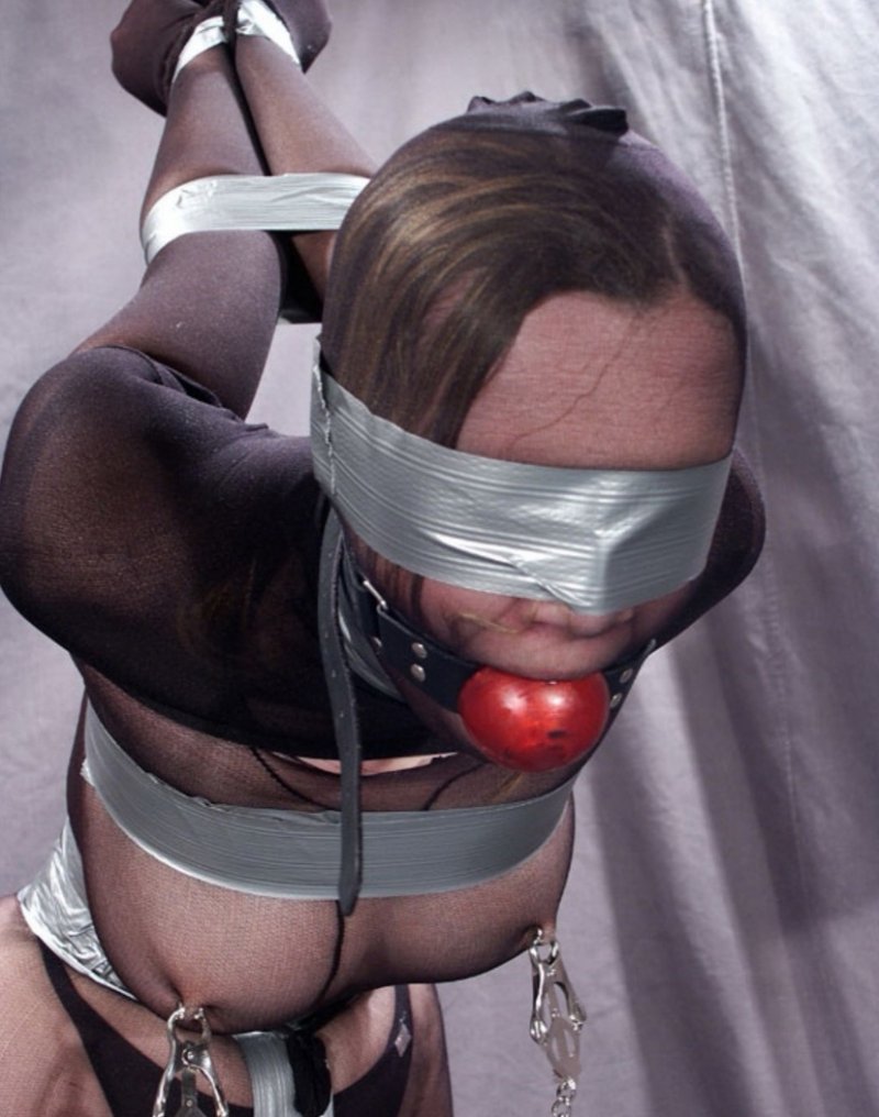 Related naked women with tape