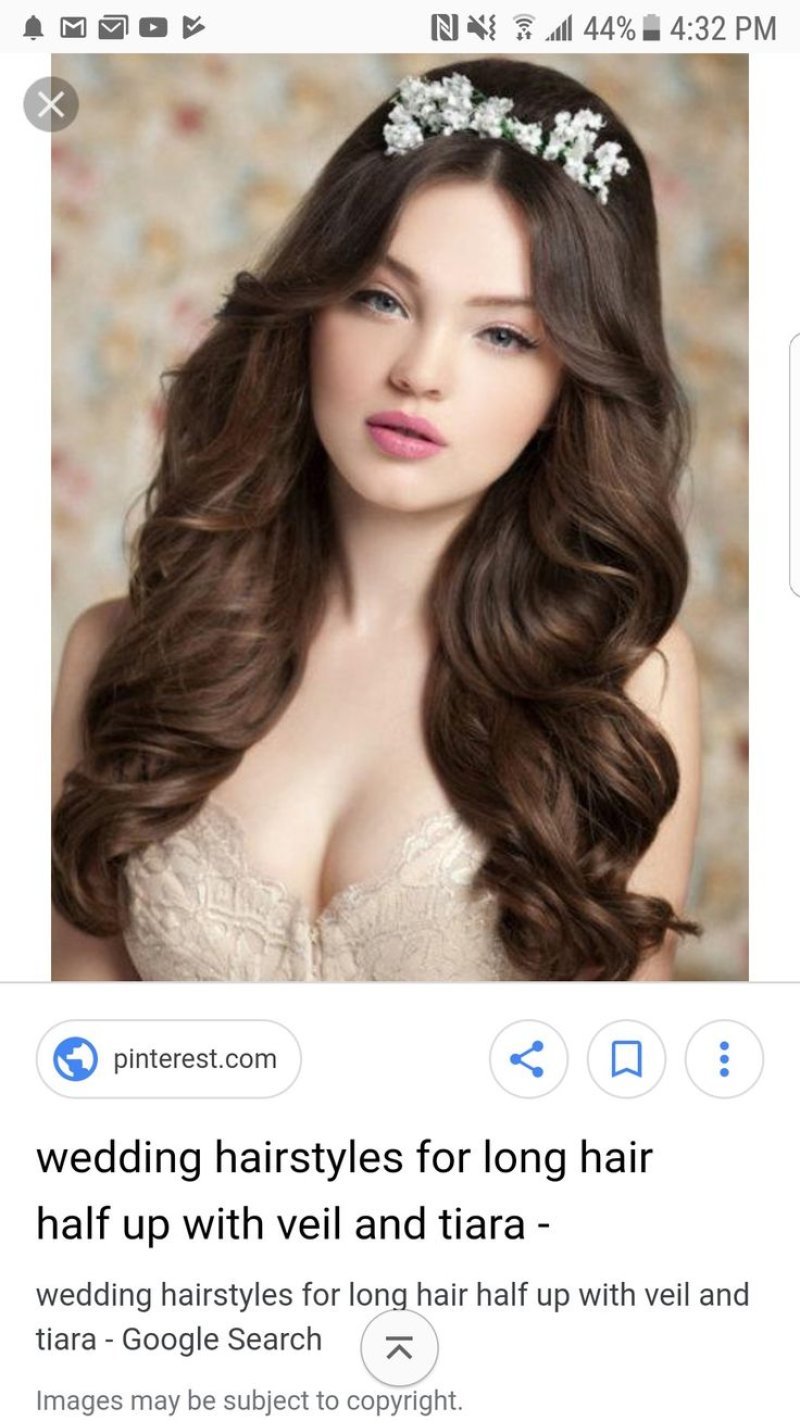 Hairstyle for long loose hair