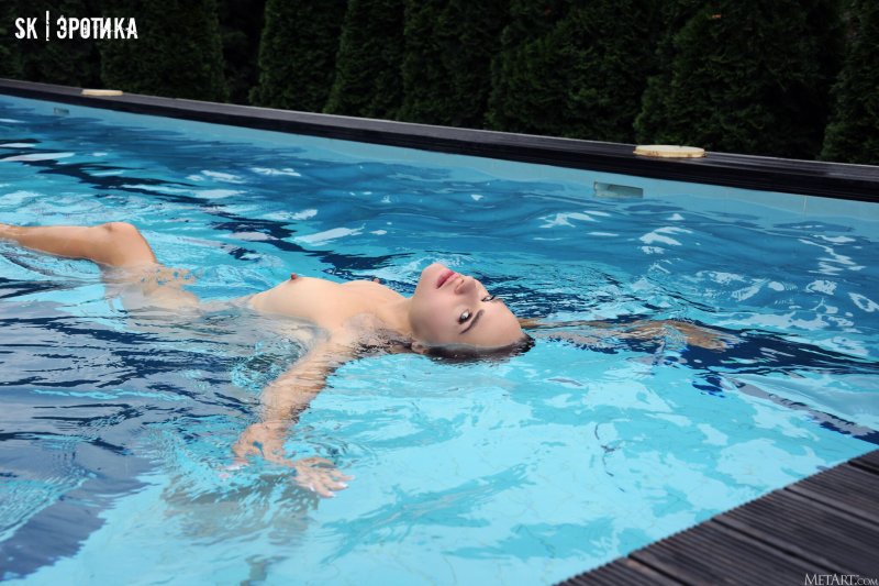 In the pool