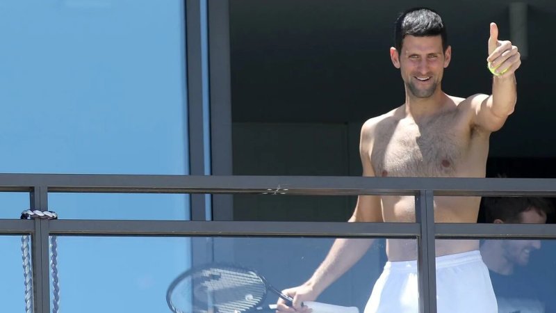 Novak Jokovic naked