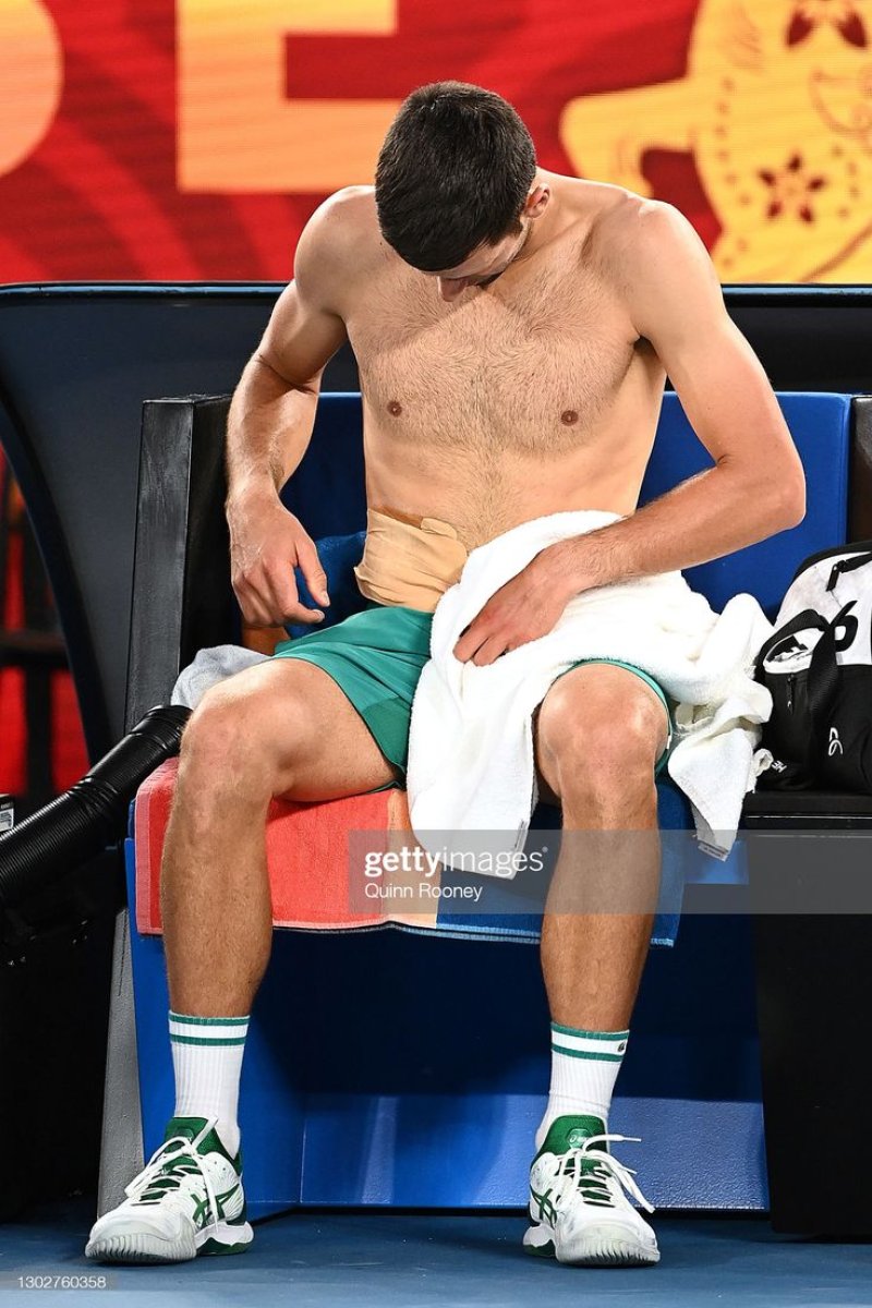 Novak Djokovic is crying