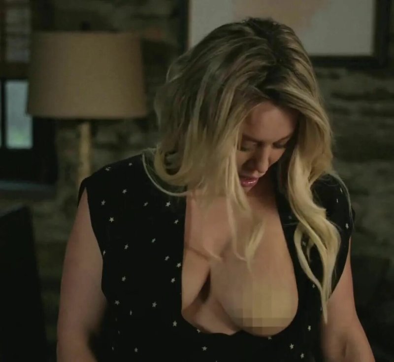 Hilary Duff breast in the film