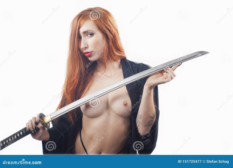 Photoshoot with a sword