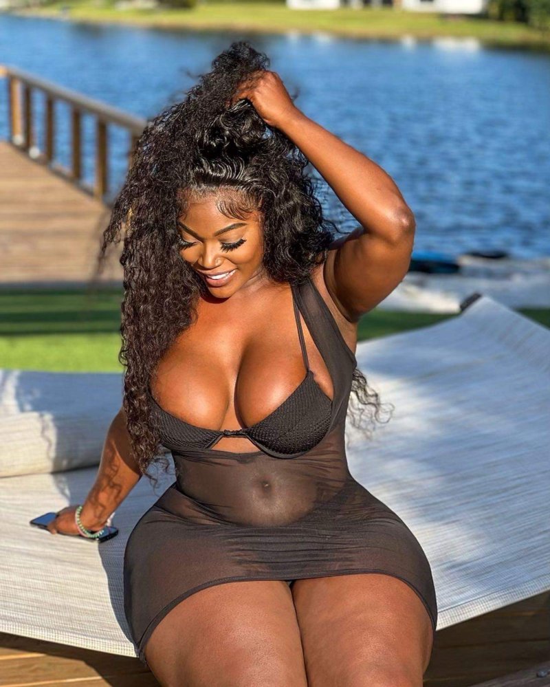 Beautiful fat black woman