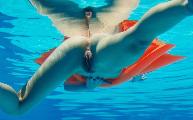 Naked vaginas underwater