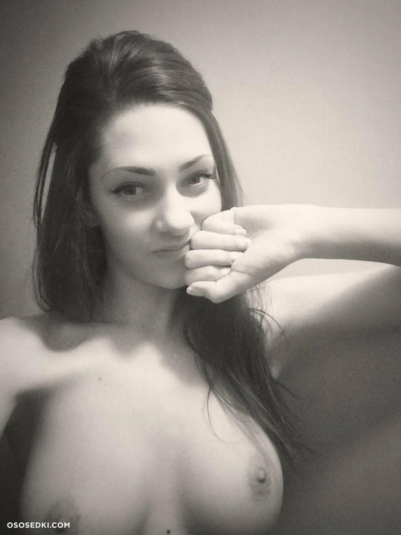 Selfie with bare breasts