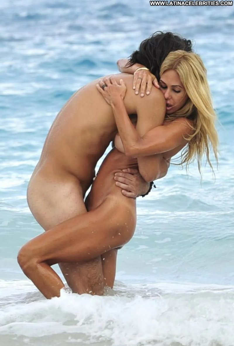 Naked celebrities on the beach