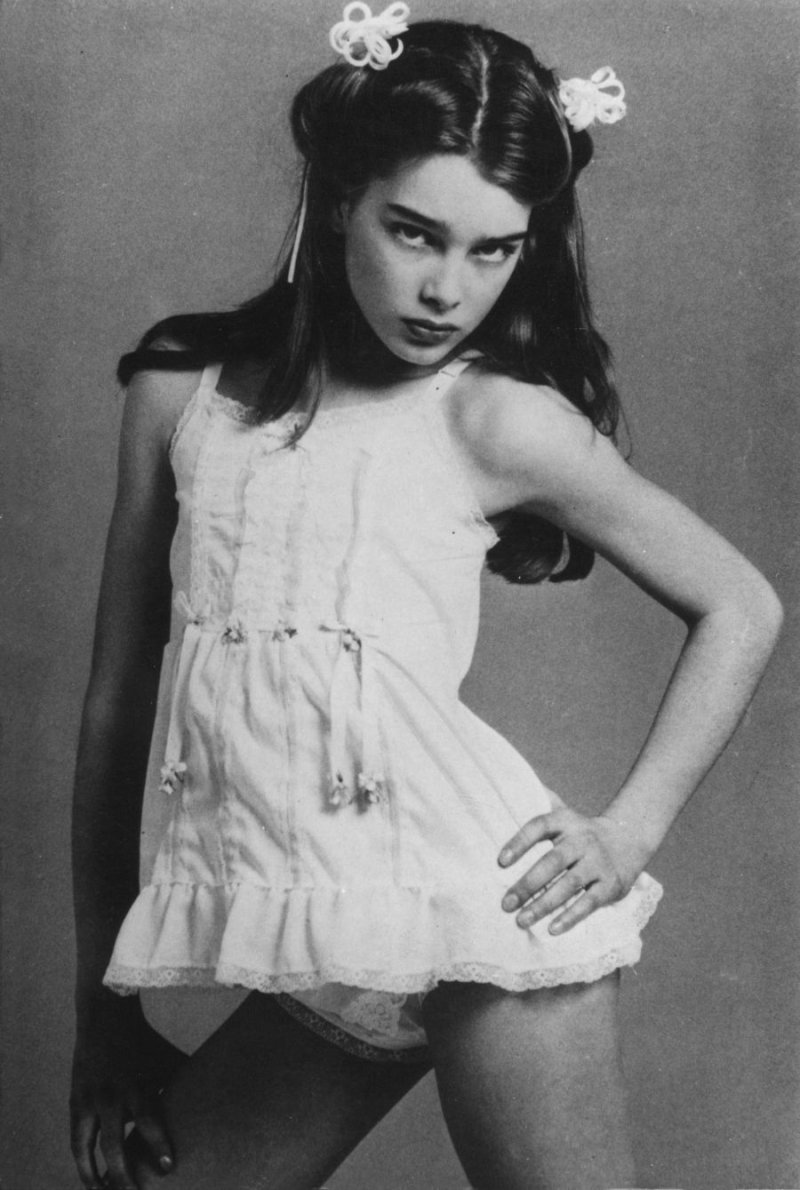 Brooke Shields in childhood