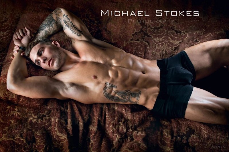 Naked photo shoot of men Michael Stokes