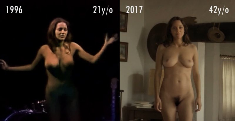 Naked in the movie actress Marion Kotiyar
