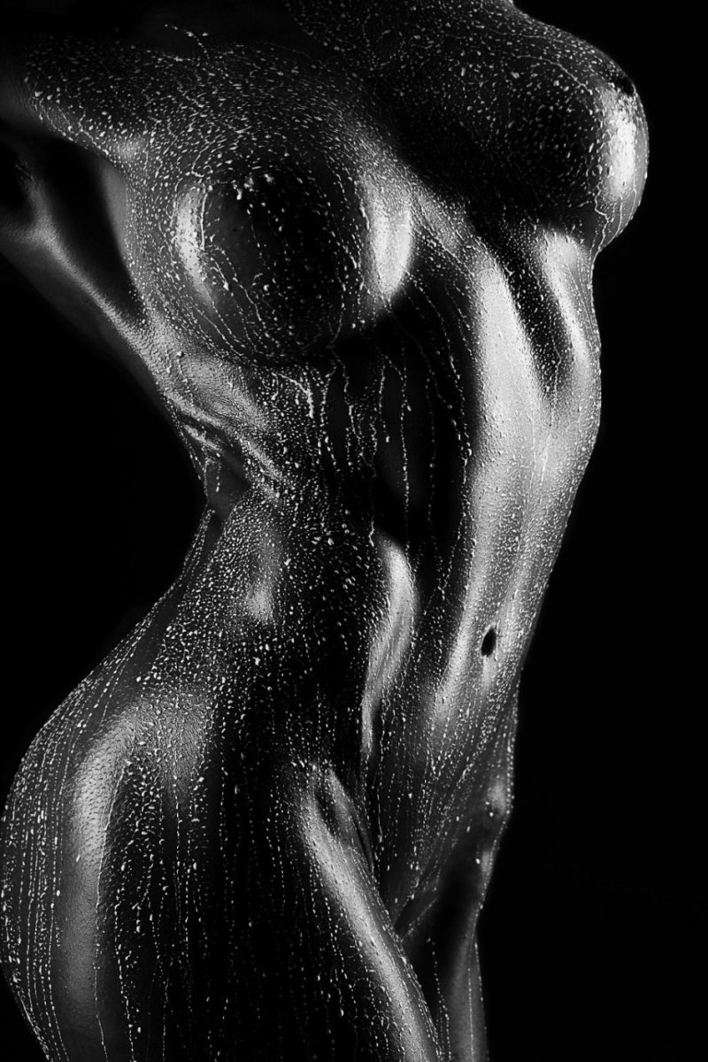 Beautiful black white nude