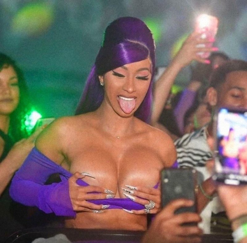 Cardi B Topless