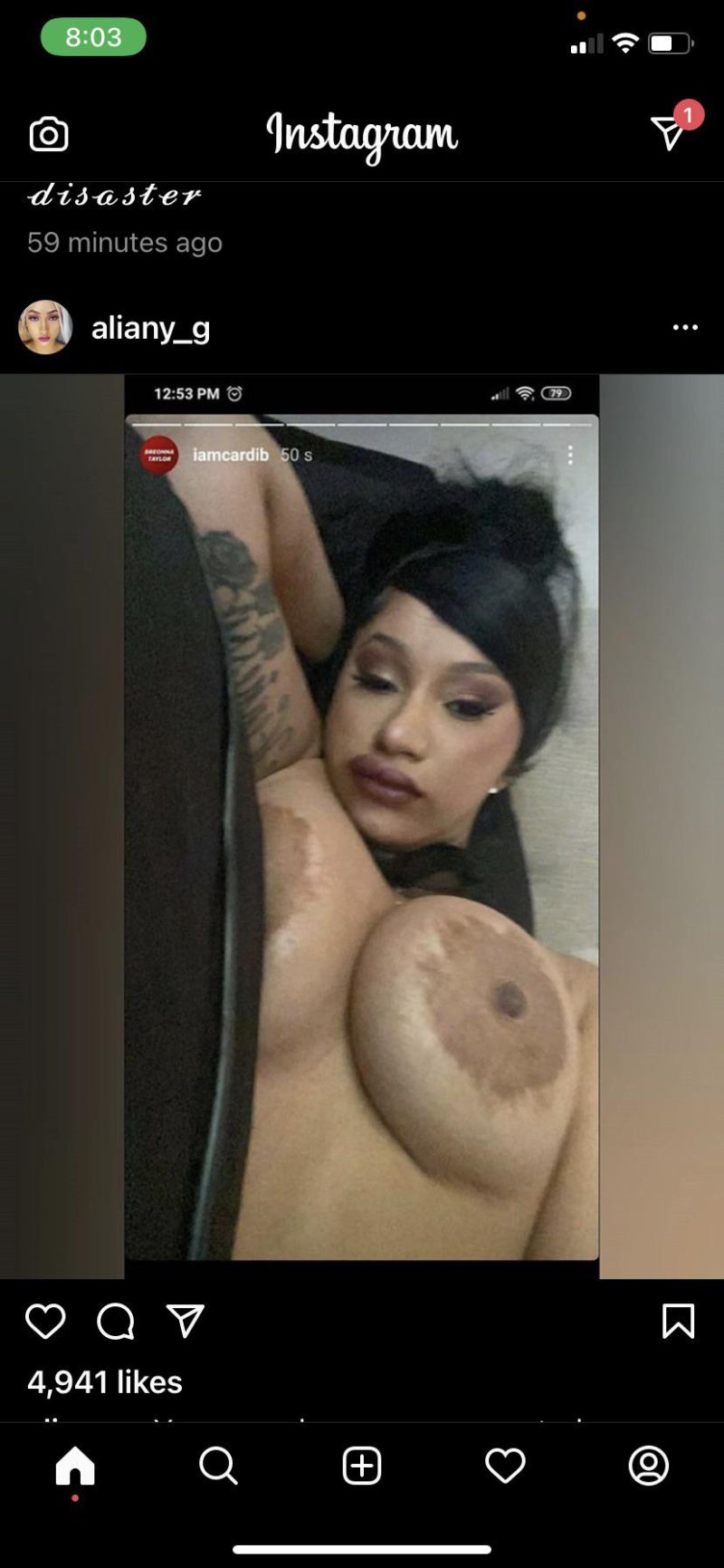 Cardi bi breasts