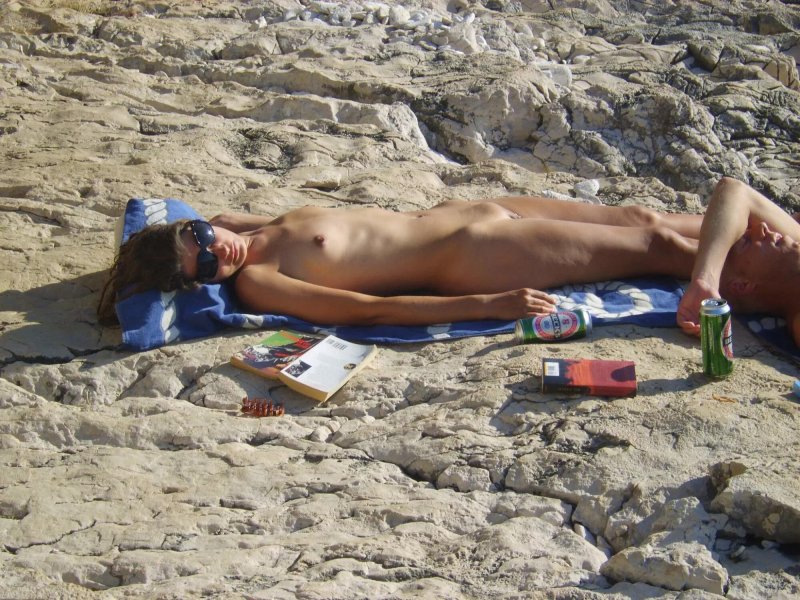 Naked on the beaches