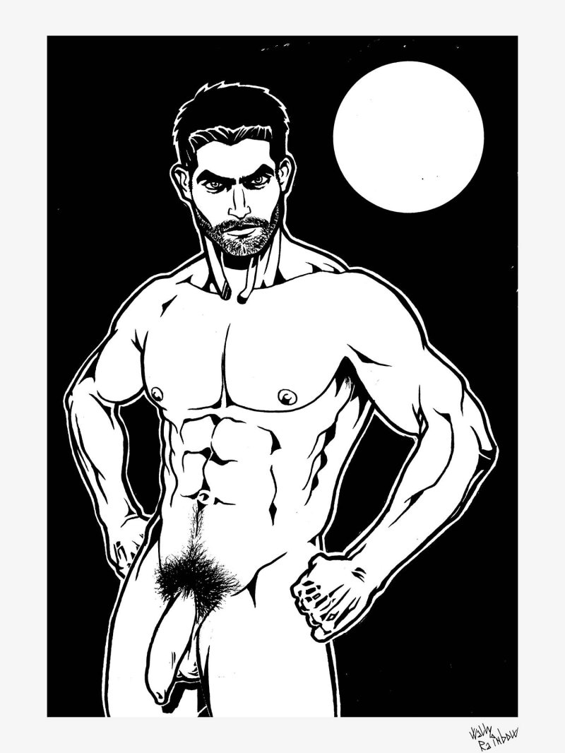 Drawings of naked men