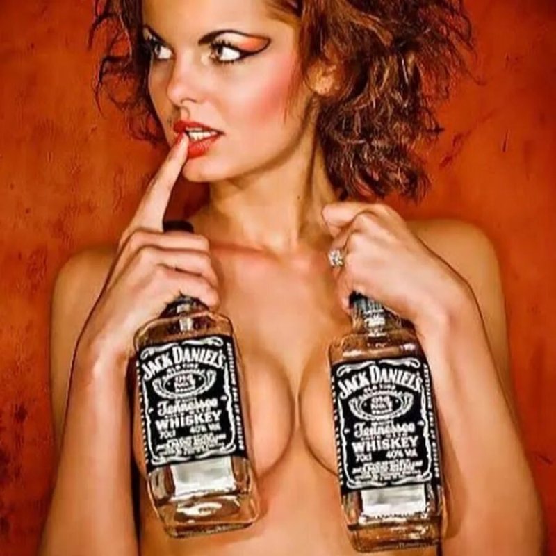 Girl with whiskey