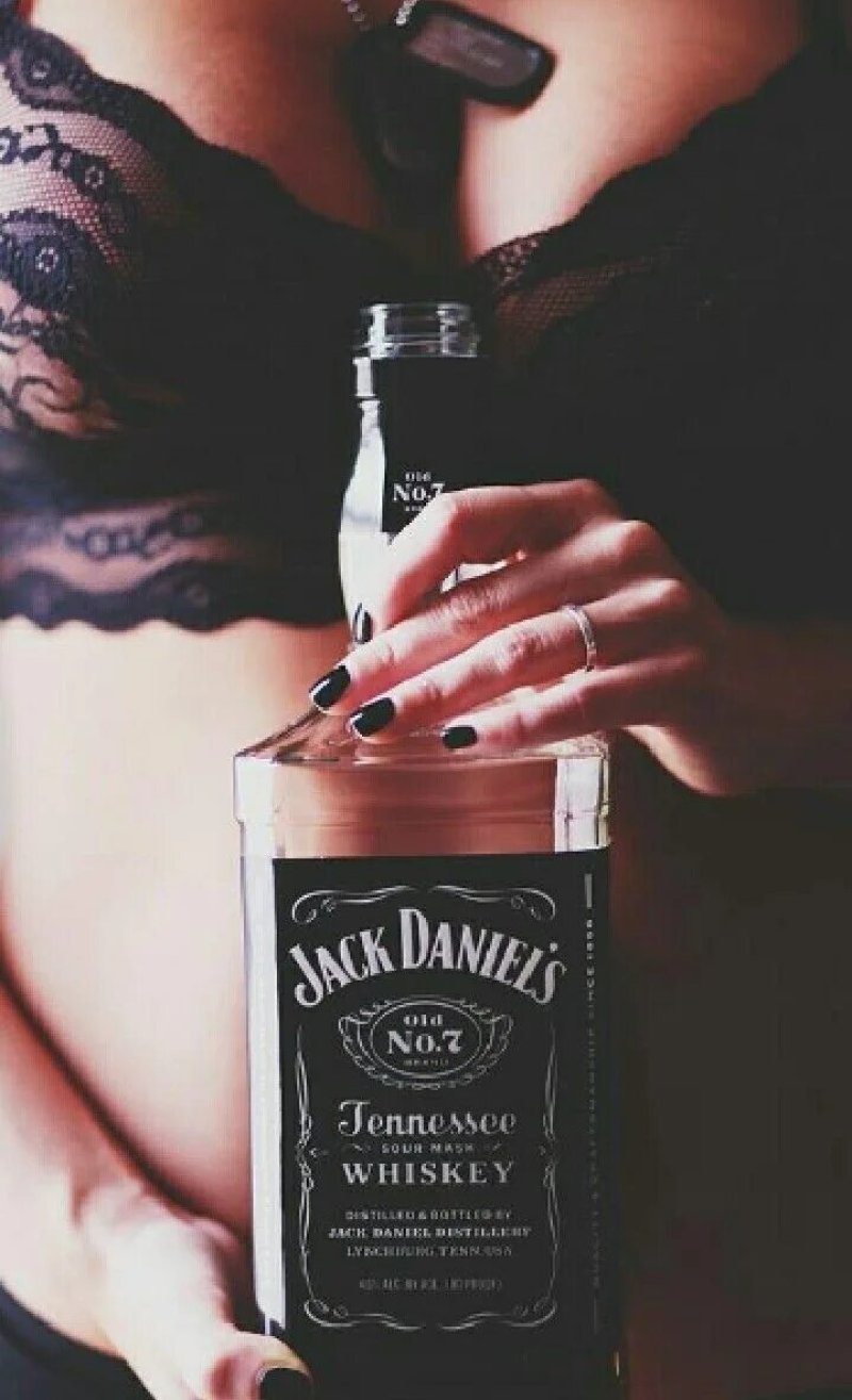 Jack Daniels whiskey girl
