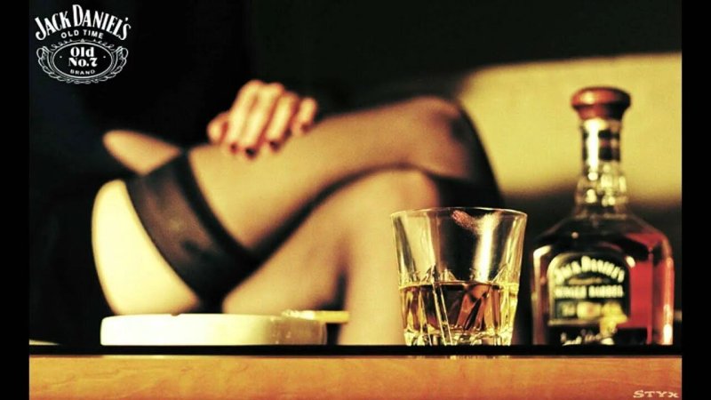 Girl with whiskey