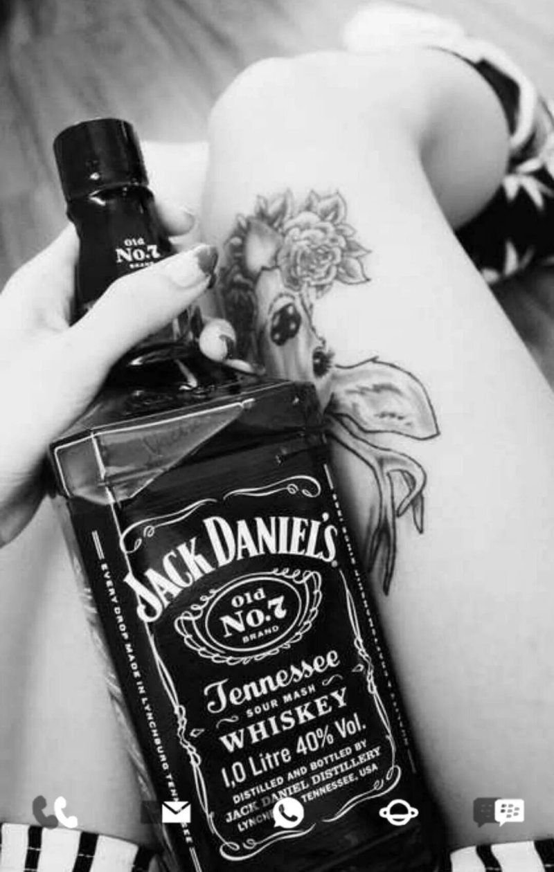 Jack Daniels whiskey girl