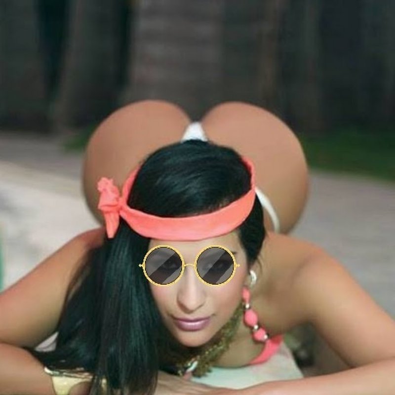 Kim Kardashian in thongs