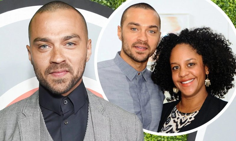 Jesse Williams with his wife