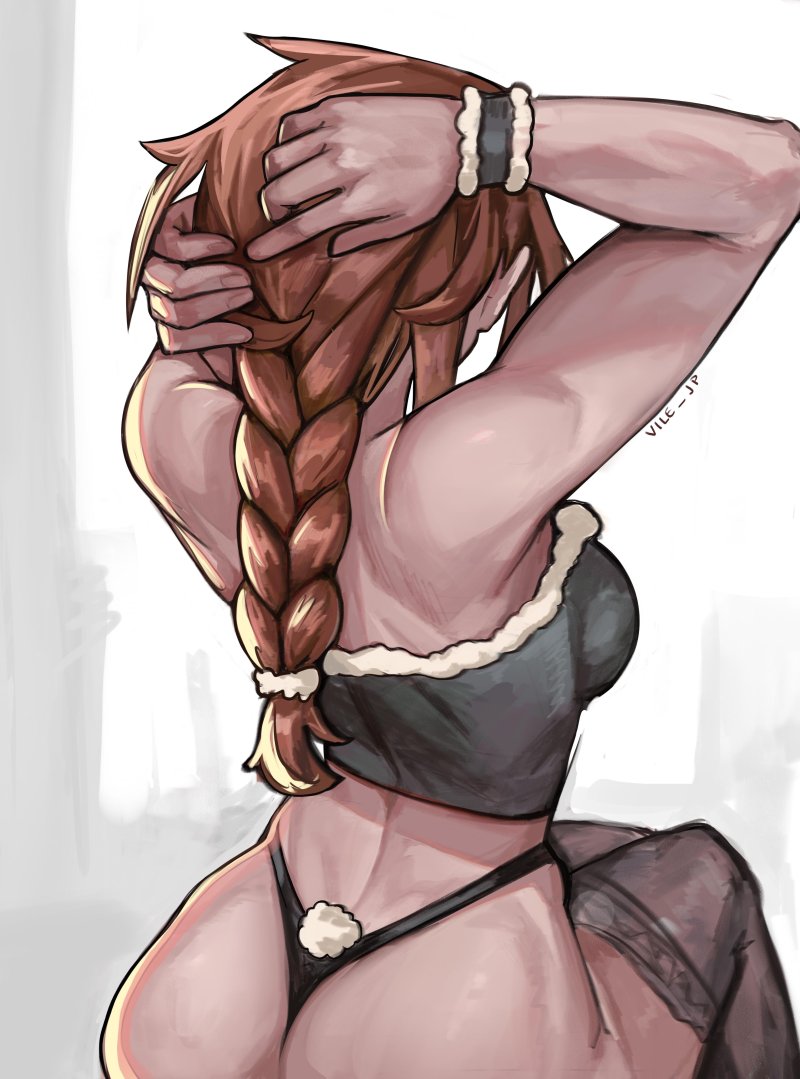 Ass anime girl