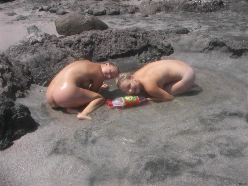 Girls on a nudist beach