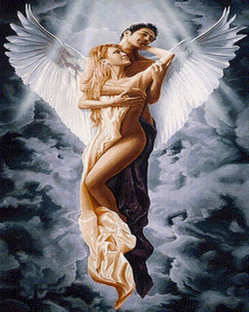 Diamond mosaic angel