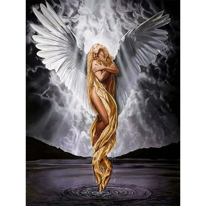 Diamond mosaic girl angel