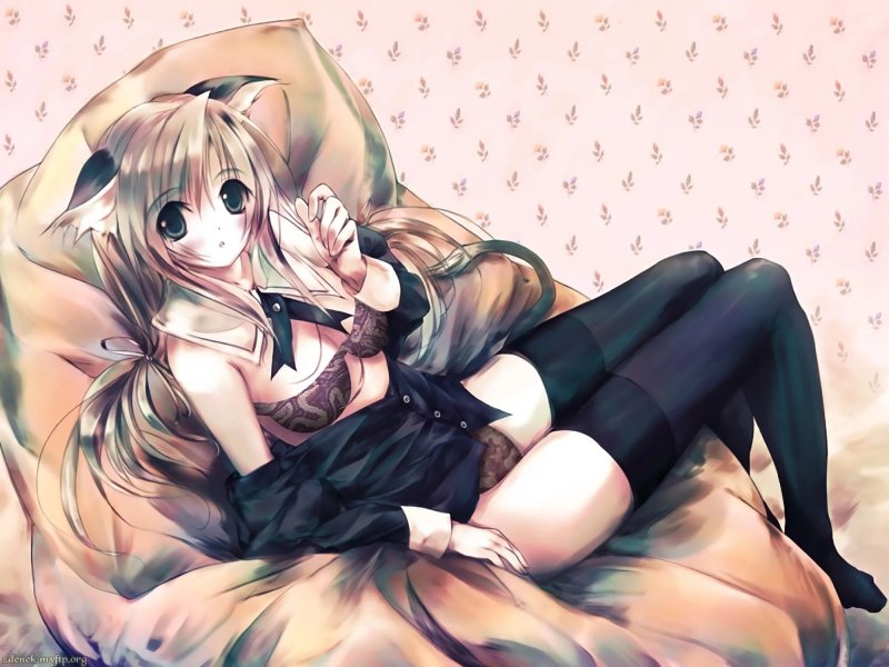 Anime girl is sexy