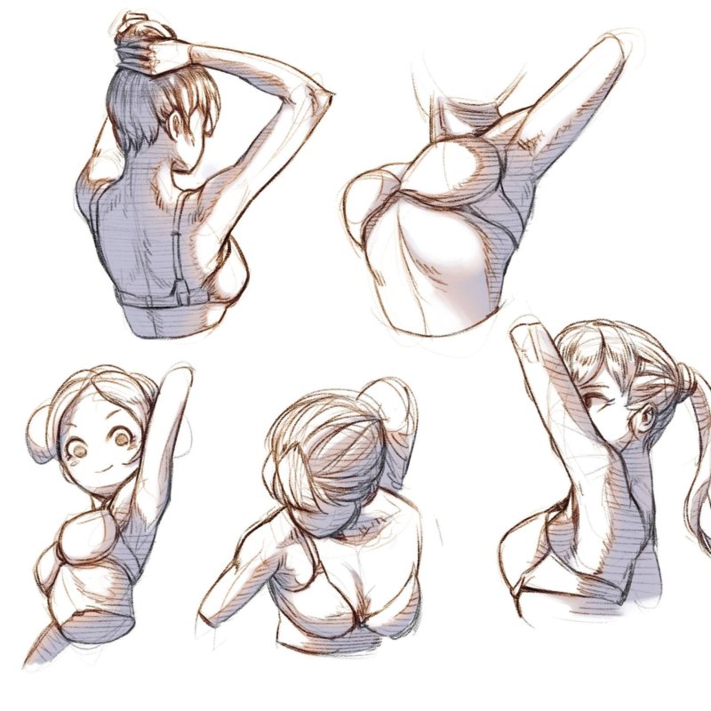 Anime poses for drawing girls