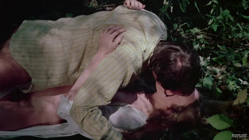 Camille Kiton in the forest scene