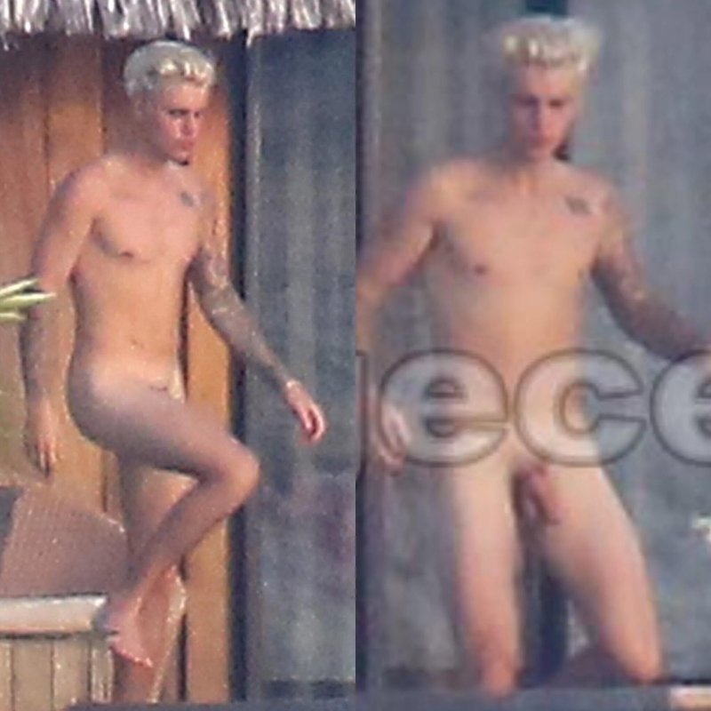 Justin Bieber Naked on Bora Bora