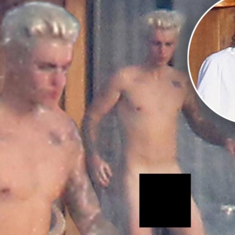 Justin Bieber Naked on Bora Bora