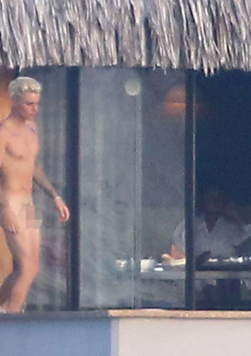 Justin Bieber Naked on Bora Bora