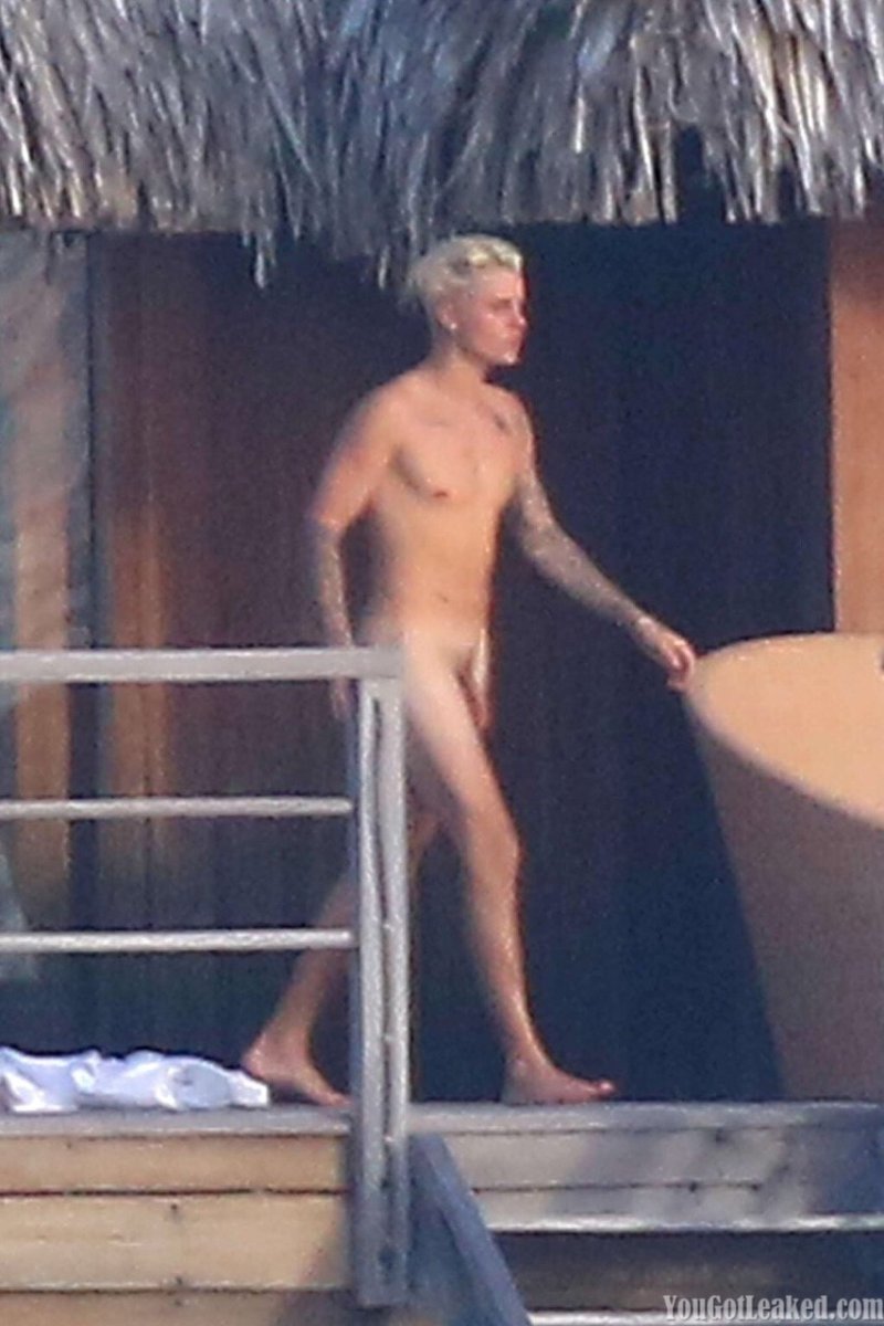 Justin Bieber Naked on Bora Bora