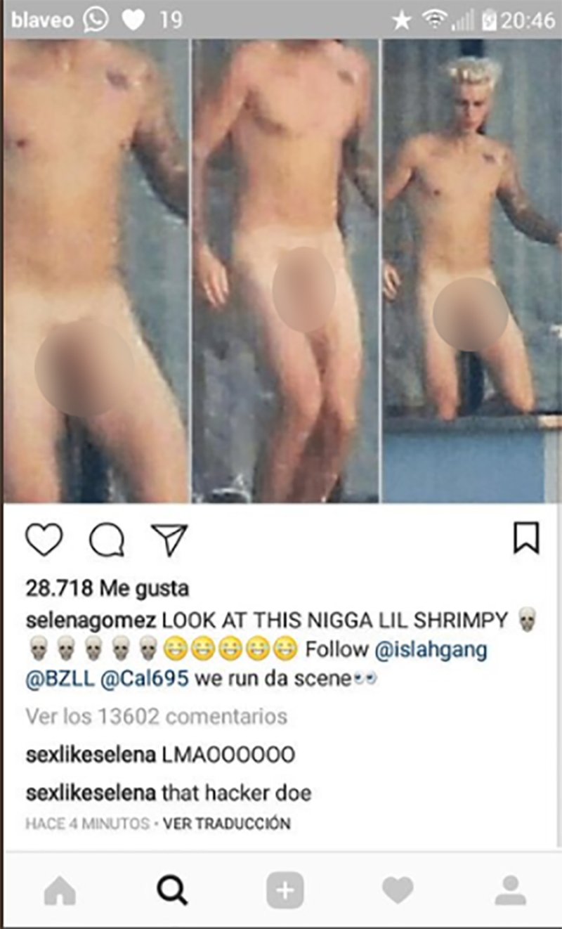 Justin Bieber Naked on Bora Bora