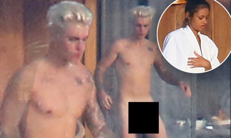 Justin Bieber Naked on Bora Bora