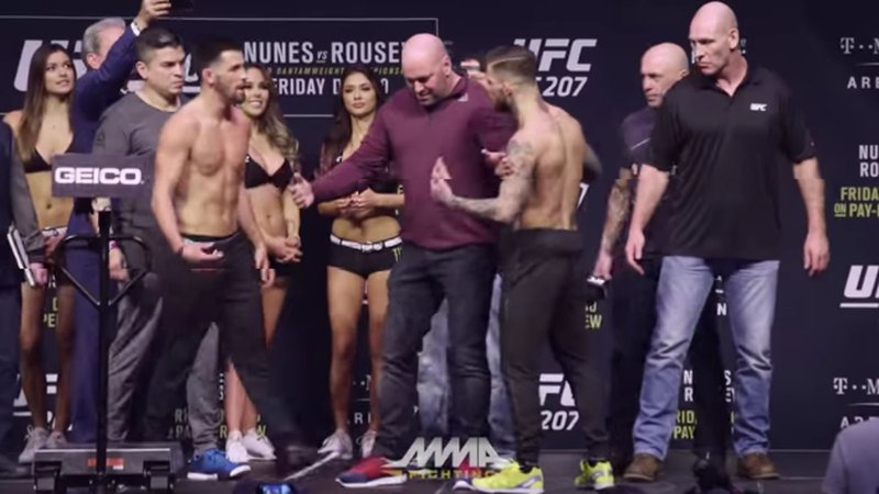 Dominic Cruz Cody Garbrandt Weighing